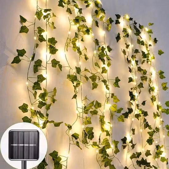 Ghirlanda luminosa Solar-Klimop, 120 LED, 12 m, resistente alle intemperie