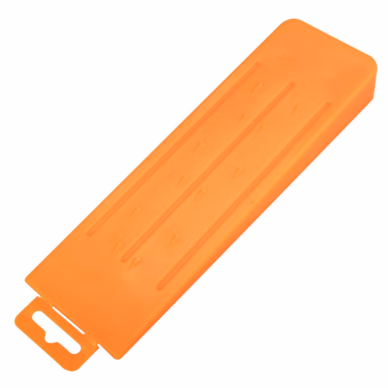 Cuneo per spaccare il legno NEO TOOLS, cuneo in plastica 5,5/8/10", 100/200/300g. In plastica PP, superficie sagomata, gancio integrato, superficie profilata corrispondente con denti (10")