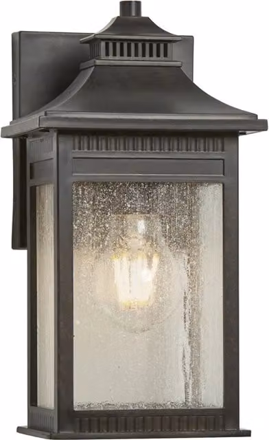 Applique esterna Livingston Quoizel bronzo E27 IP44