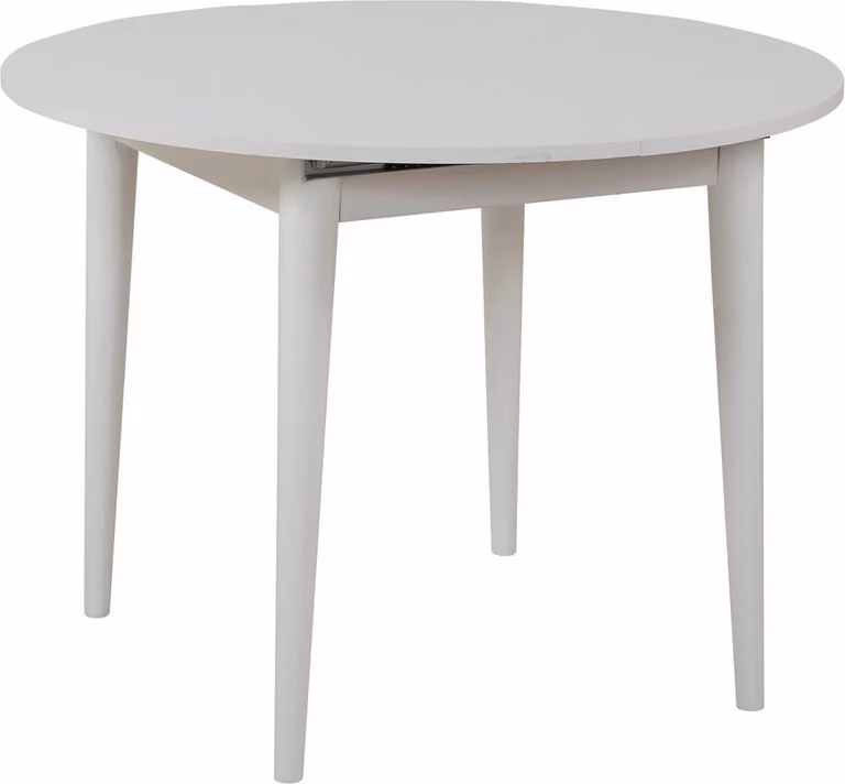 Skye Decor, Vina 139 - White, tavolo da pranzo allungabile, bianco, pannelli truciolari rivestiti al 100% in melamina, 100 x 100 x 75 cm