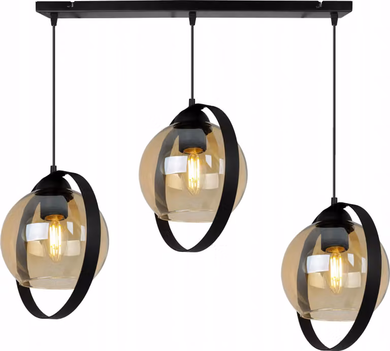 Moderna Lampada A Sospensione Con Anelli In Vetro