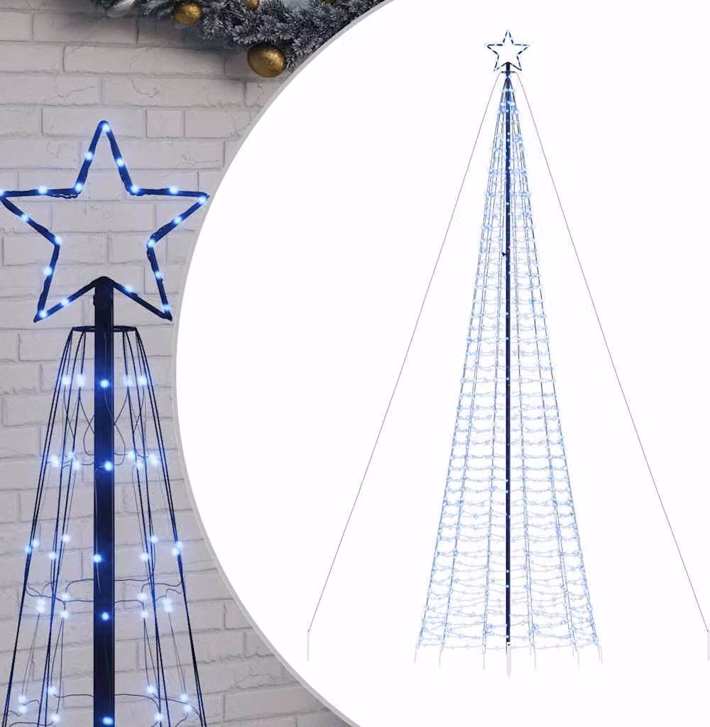 Albero di Natale a LED con Punte 1534 LED Blu 500 cm