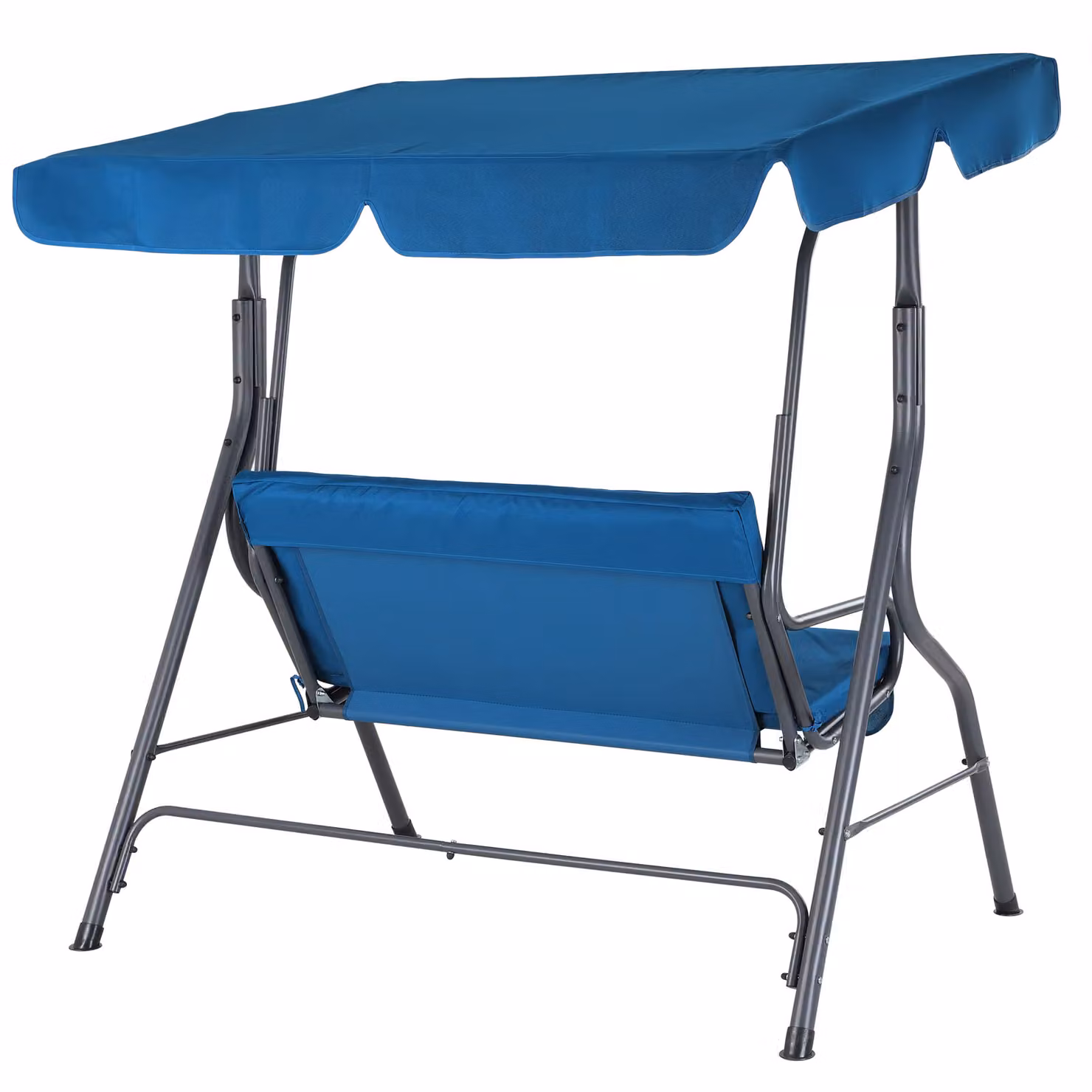 Altalena da giardino Hollywood Casaria blu Atlantico con tendalino e copertura inclusi – 3