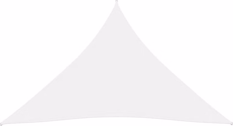 The Living Store Tenda da sole in tessuto Oxford triangolare 5x6x6 m Bianco