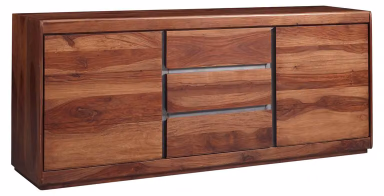 MASSIVMOEBEL24 | credenza in legno di Sheesham / palissandro 187x46x77 noble unique laccato SYDNEY #107