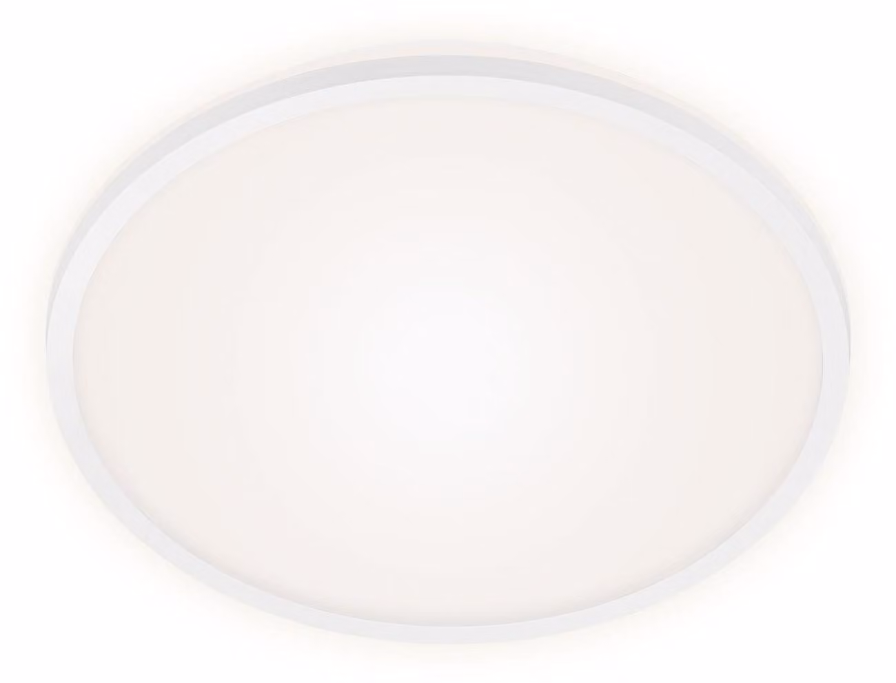 BRILONER - Plafoniera LED con effetto retroilluminato, Plafoniera LED piatta, temperatura di colore bianco neutro, Ø280 mm, bianco
