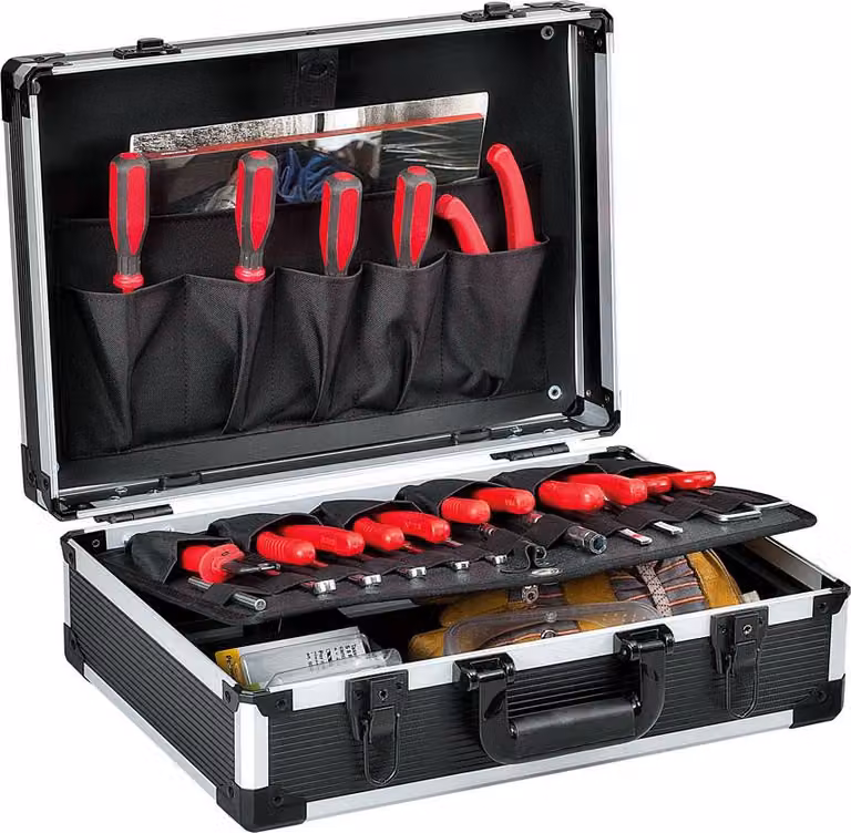 GT-Line Werkzeugkoffer FLASH 1 PTS Koffer ohne Werkzeug, inkl. 2 Schlässer