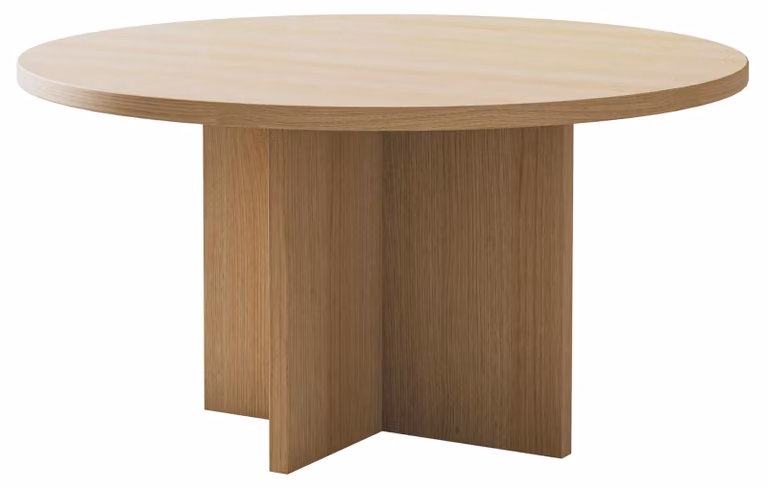 Selsey Ovo - Tavolino rotondo 76x76 cm in legno look rovere Lindberg
