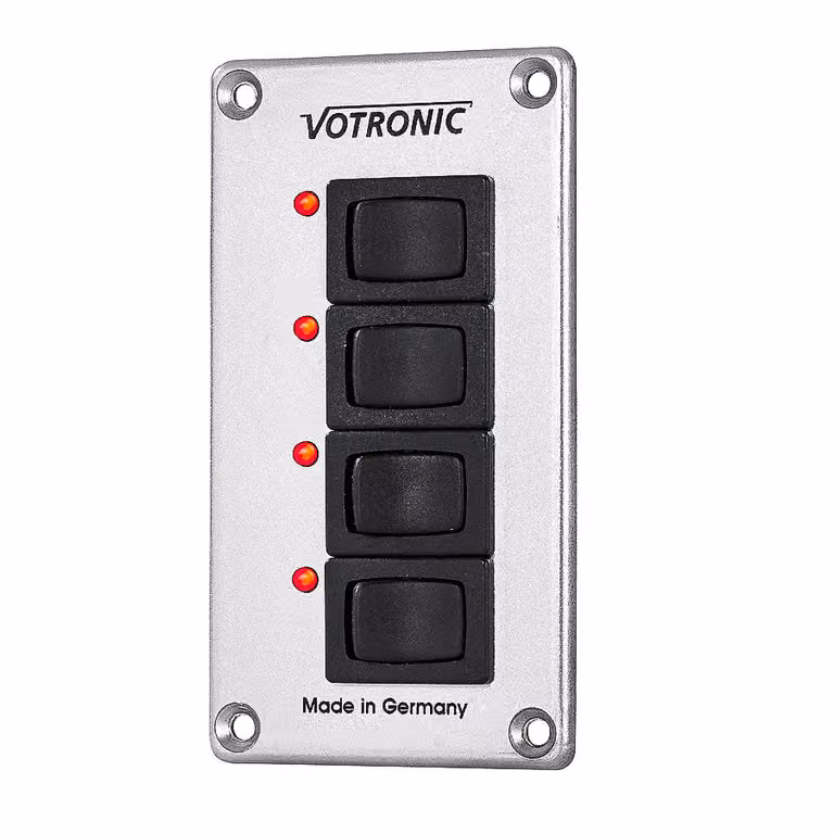 Votronic 1287 Pannello di commutazione 4 S 8A ON/OFF con comando a LED camper bus autocarri
