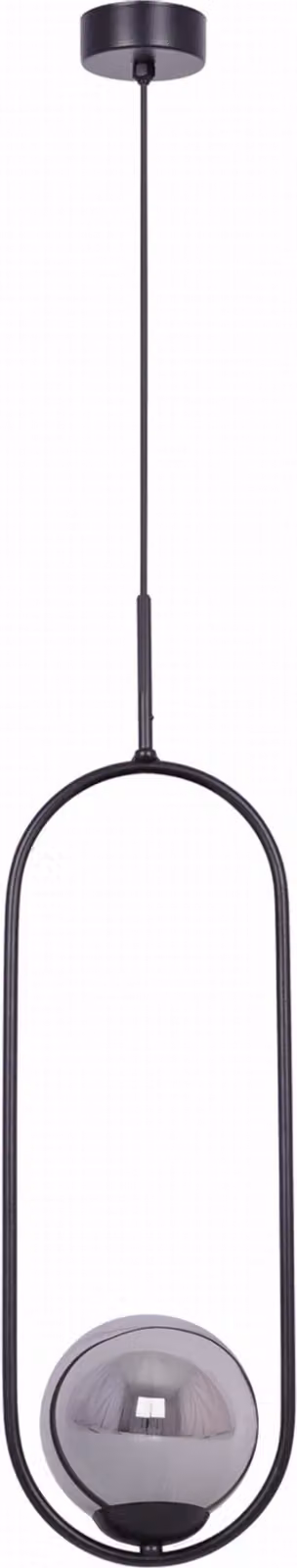 Lampada a sospensione DAVOS nero-grafite 1xE14x40W vetro, dimensioni: 100x18,5x14 cm IP20 Kaja