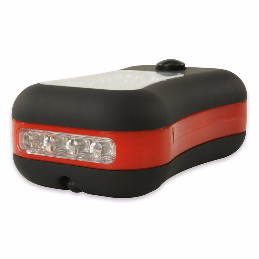 Ansmann 1600-0045 HyCell Torcia LED / Lampada da officina 2in1 nero/rosso
