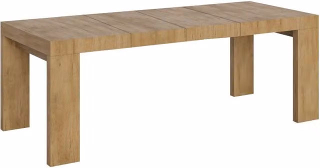 Tavolo allungabile moderno Roxel Premium in finitura quercia e marrone, L/P/H: 180 x 90 x 77 cm (estendibile fino a 284 cm)