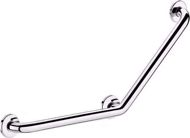 Maniglia angolare Delabie 135Gr. D25 400x400mm, 3Feet.P., acciaio inox pol.