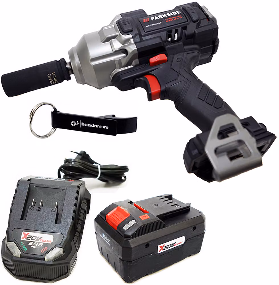 PARKSIDE PERFORMANCE® Avvitatore a percussione a batteria 20 V PASSP 20-Li / incl. batteria Smart (8 Ah) e caricabatteria (4,5 A)