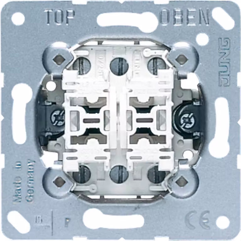 Interruttore a bilanciere Jung, 20 AX 250 V ~, doppio scambio 509-20U