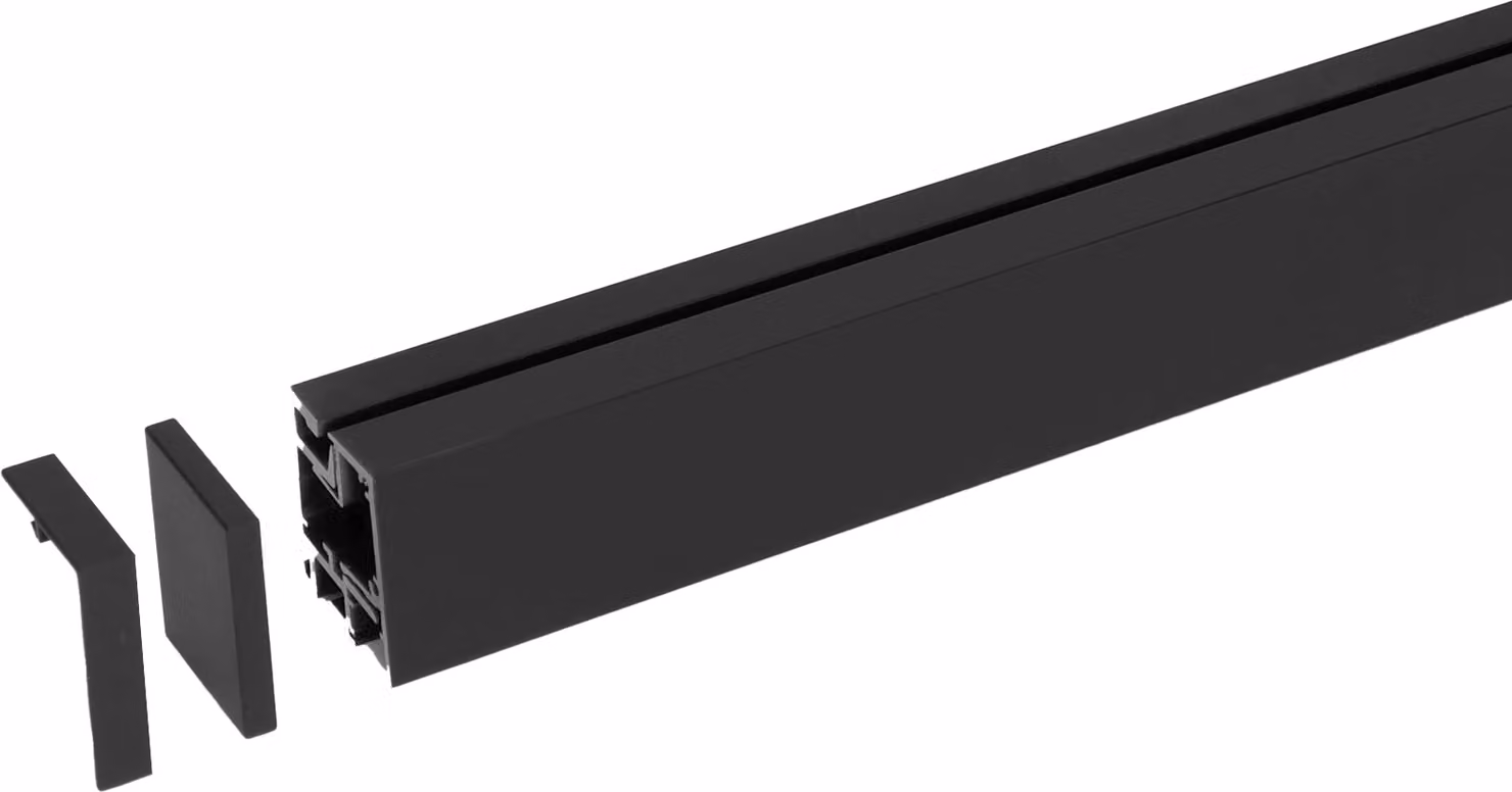 Sistema di ringhiere per cucina Kesseböhmer Linero Mosaiq nero L: 600 mm