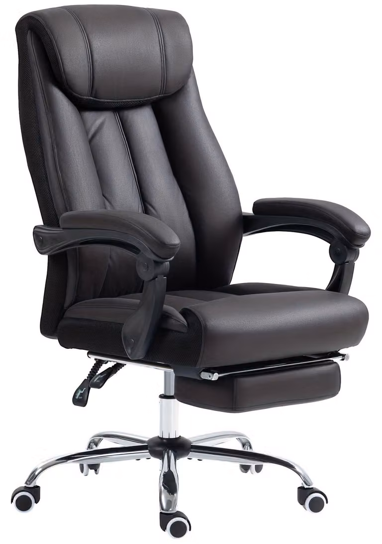 Sedia da ufficio ergonomica – Sedia per ufficio e sedia da lavoro – Altezza regolabile e funzione di inclinazione fino a 145 gradi