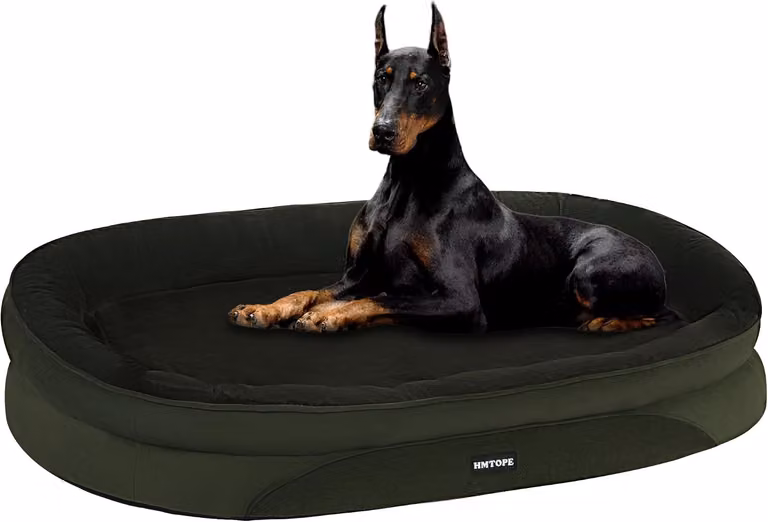 Cuccia ortopedica per cani con supporti per il collo, dimensioni 122 x 90 x 19 cm, antiscivolo, adatta per cani di grossa taglia