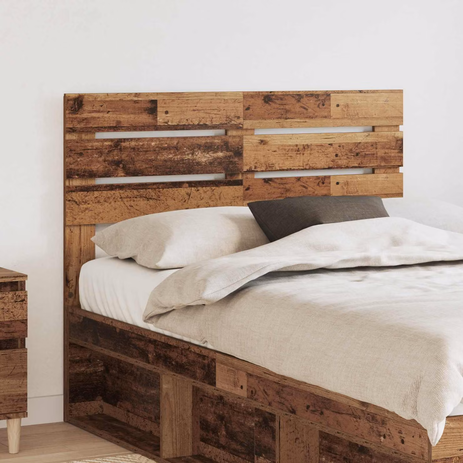 Testiera per letto moderna vidaXL in legno ingegnerizzato color marrone