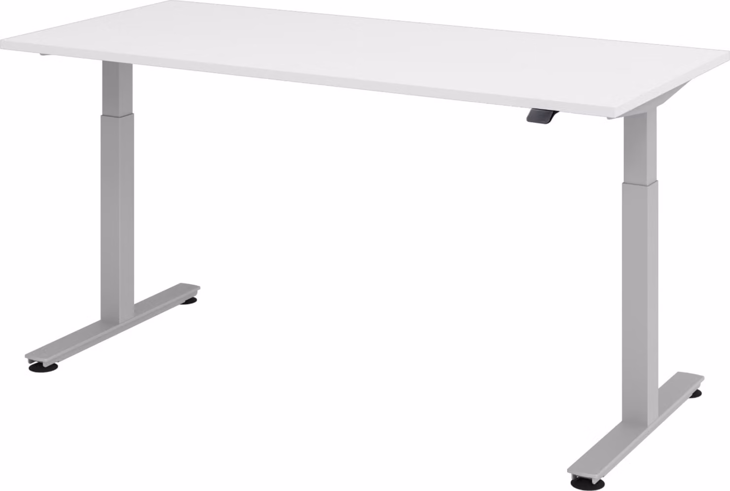 Scrivania elettrica bümö XMST - Decorazione: bianco, struttura: argento, dimensioni: 180 x 80 cm