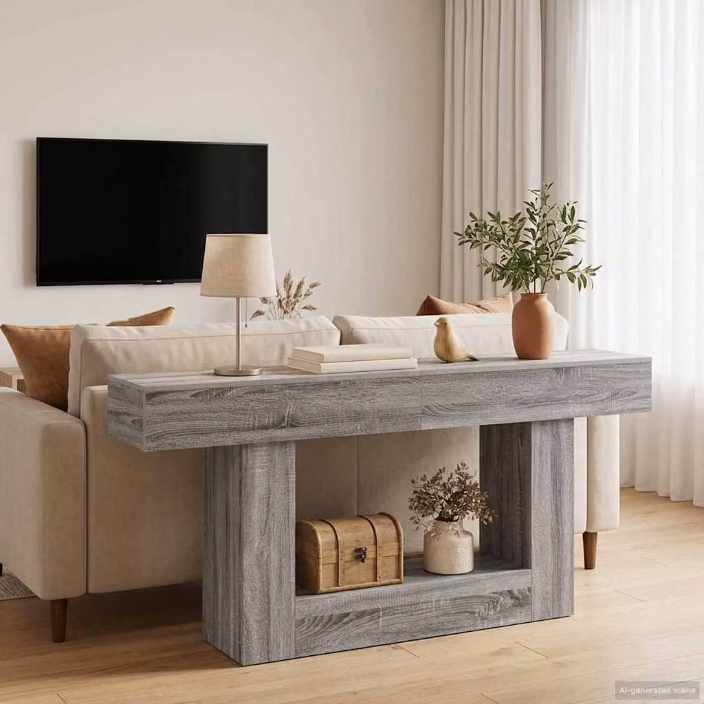 Mobile porta scarpe vidaXL Sonoma grigio L 160 x P 30 x H 74 cm