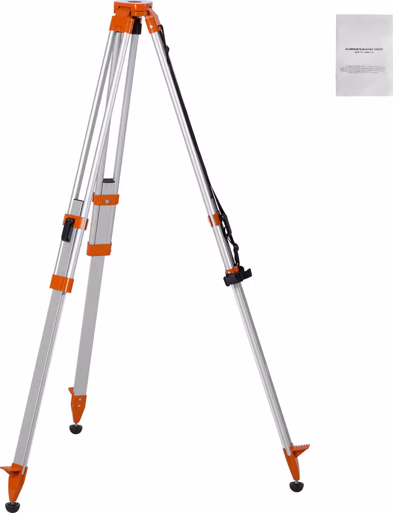 SucceBuy treppiede per livella laser, attacco filettato 5/8"-11, altezza regolabile da 16,53-65,55 pollici, treppiede per rilievi con gambe retrattili, piedini antiscivolo per l'edilizia