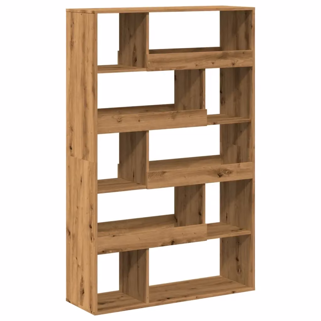 Libreria da soggiorno vidaXL in MDF marrone con design classico e montaggio a parete L 100 cm x P 33 cm x H 156,5 cm – 2