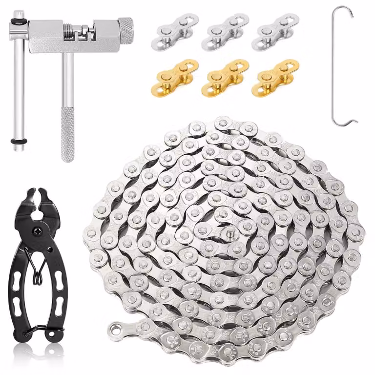 Kit di strumenti per catene di bicicletta con funzione di rottura e test