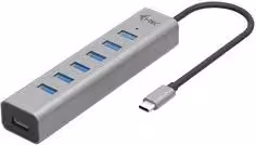 Hub USB 3.0 i tec Grigio con 7 porte C31HUBMETAL703