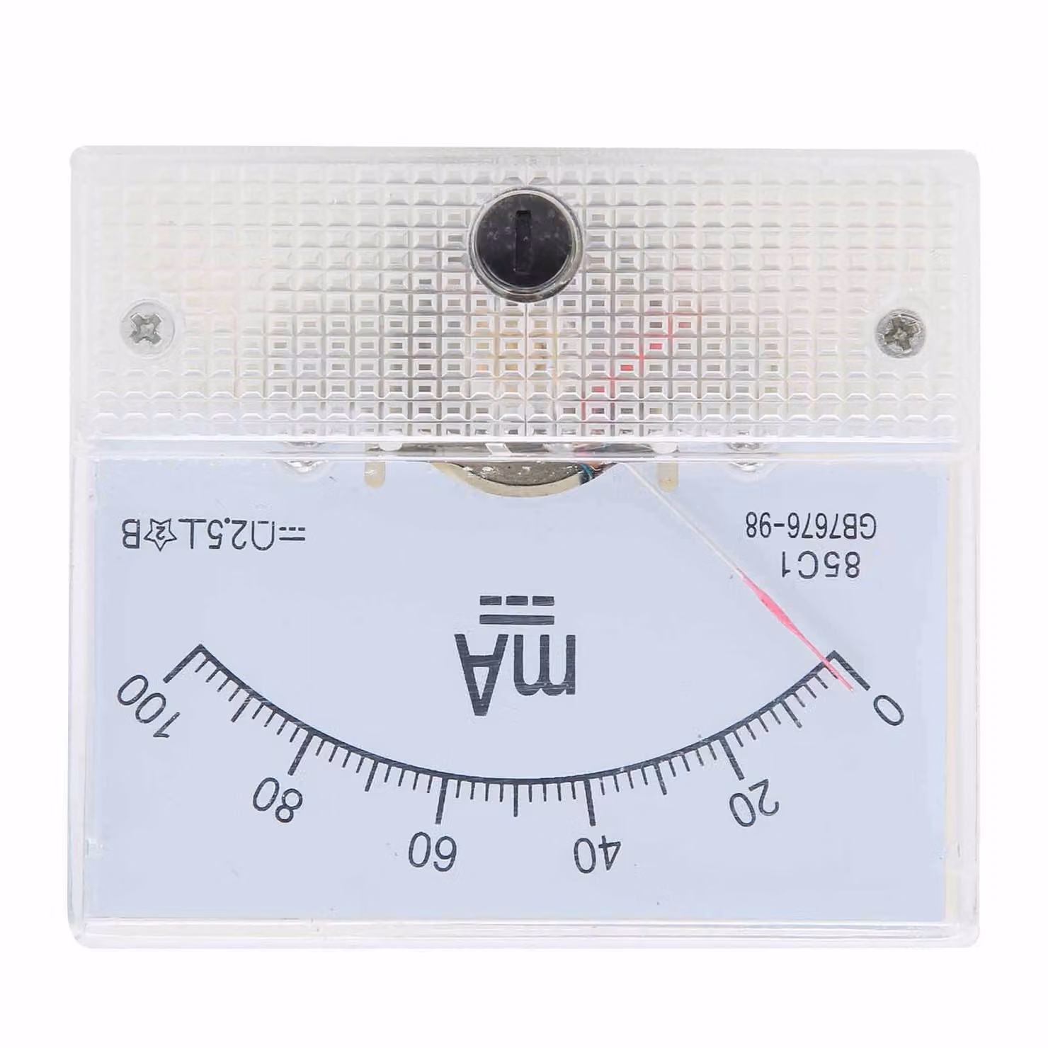 85C1 Puntatore DC 0~100MA Amperometro DC Misuratore di corrente