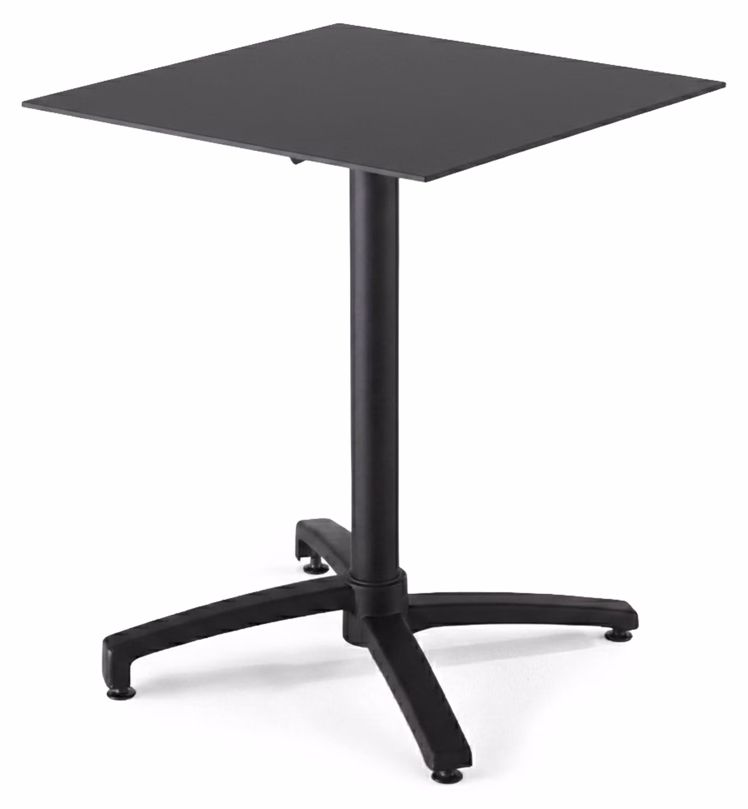 Tavolo da giardino reclinabile da 70 cm in laminato nero - Oviala Opéra