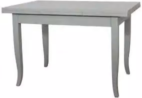 Tavolo da cucina in legno allungabile Shabby chic mod duetto grigio anticato