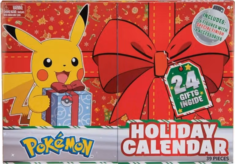 Pokémon - Calendario dell'Avvento Figure di Pikachu Calendario delle vacanze Calendario di Natale