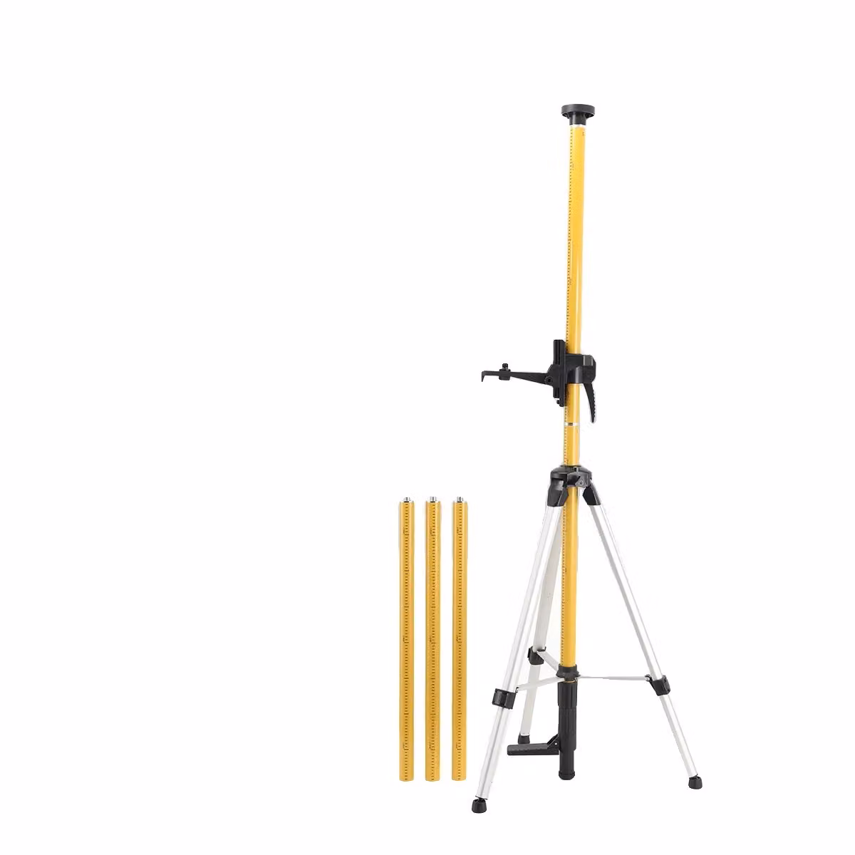 Asta telescopica per livellatori laser, altezza 12 piedi, montaggio compatibile, stoccaggio compatto ,