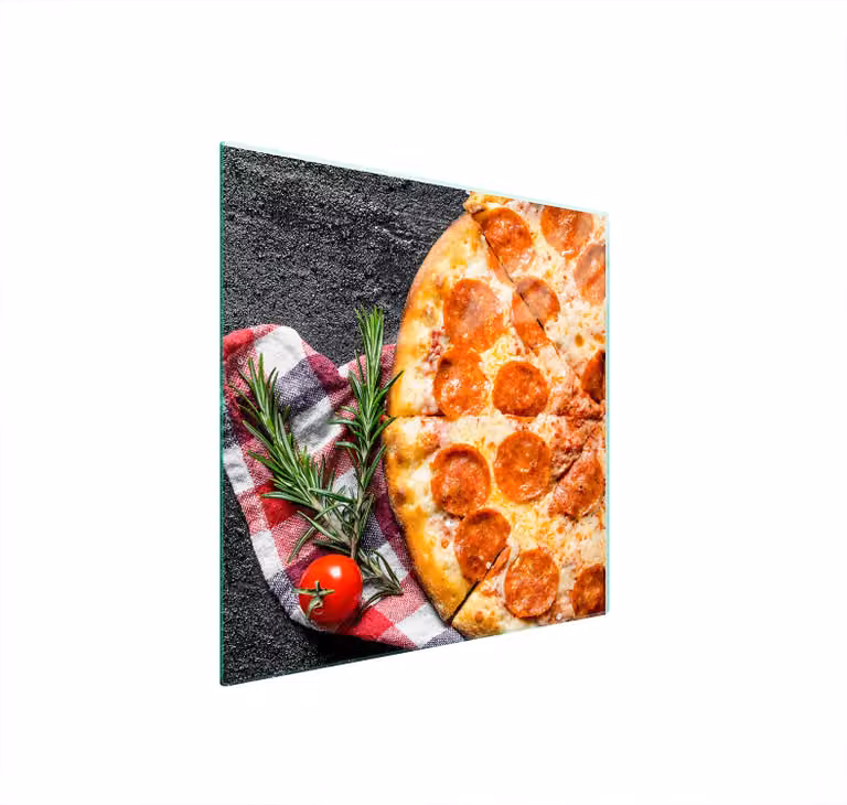 Piastra Protettiva In Vetro Per Cucina 50X52 Pizza