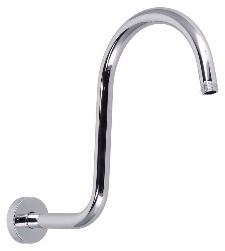 Omgoods - Braccio doccia a forma di S - Montaggio a parete - Acciaio inossidabile - Facile da installare - Supporto per soffione - Materiale di alta qualità - Miscelatore per doccia
