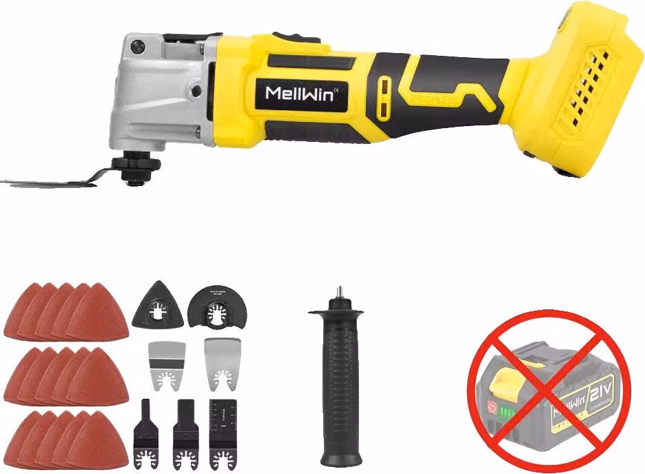 Utensile multifunzione, motore brushless, velocità regolabile, senza batteria