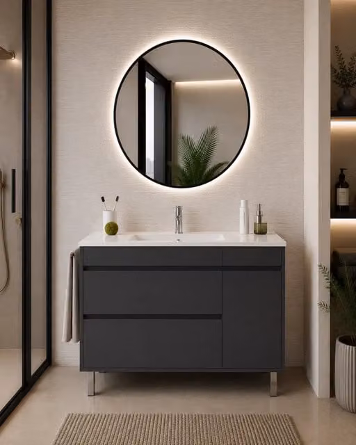 Mobile bagno con lavabo ORIGENBATH CAPRERA senza specchio 70x40 cm grafite