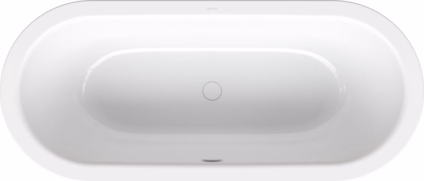 BetteStarlet Flair Oval Baignoire ovale à encastrer, 2 places, ovale, 1580x680x420mm, 8772-000Plus, 8772-000Plus