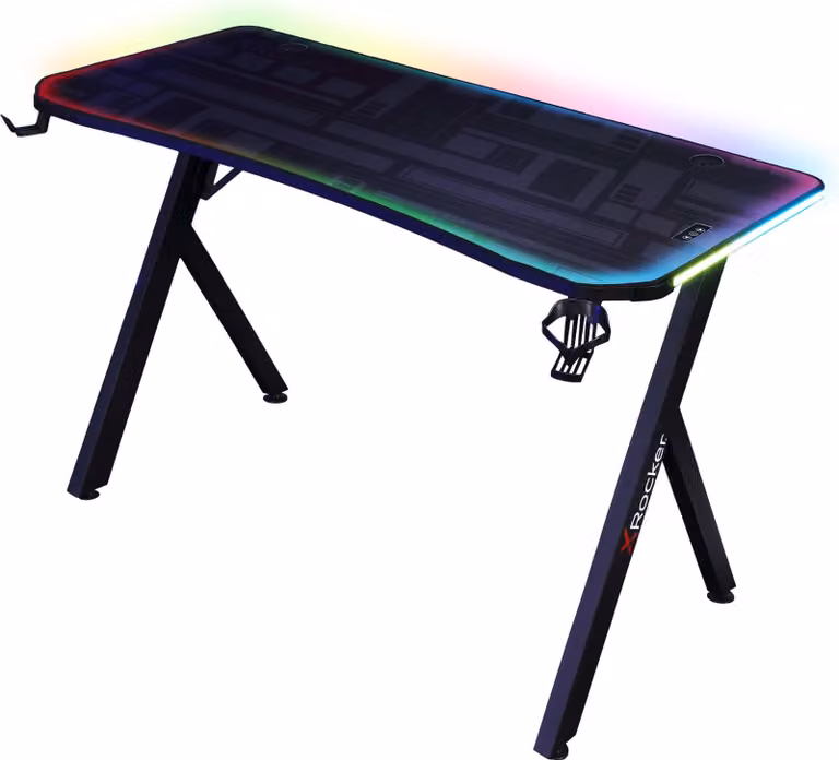 Scrivania da gioco Lumio XL con illuminazione a LED su 3 lati controllata tramite app