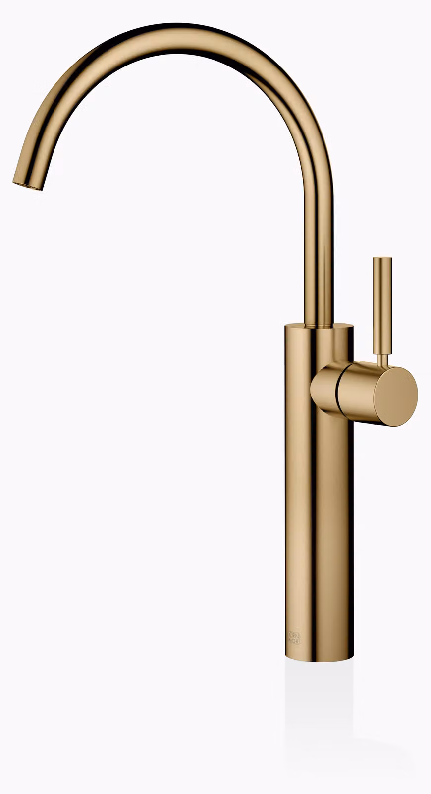 Dornbracht META Mitigeur monocommandé pour lavabos avec pied surélevé, sans garniture d'écoulement, saillie 201mm, 33534661-39, 33534661-39