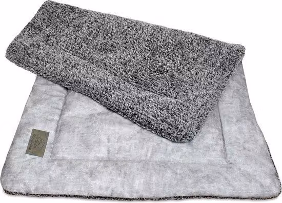 Tappetino lavabile per cani, 80x55 cm, grigio, morbido, per la casa