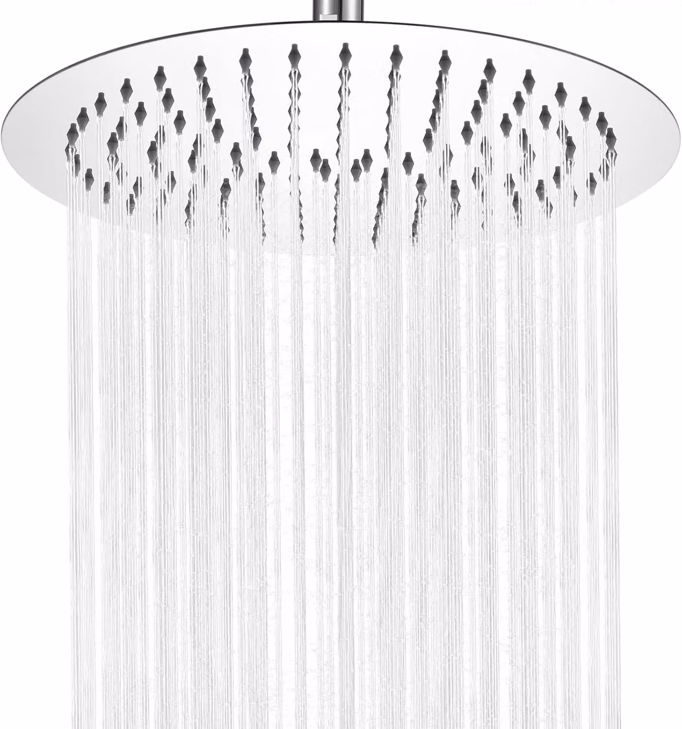 Doccia a soffione, diametro 30 cm, acciaio inossidabile AISI304, anticalcare, forma circolare, per bagno