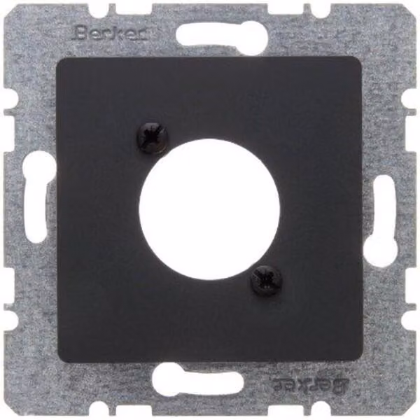 Berker 14121606 Piastra centrale per connettori circolari XLRSerie D Piastra centrale color antracite/colorata