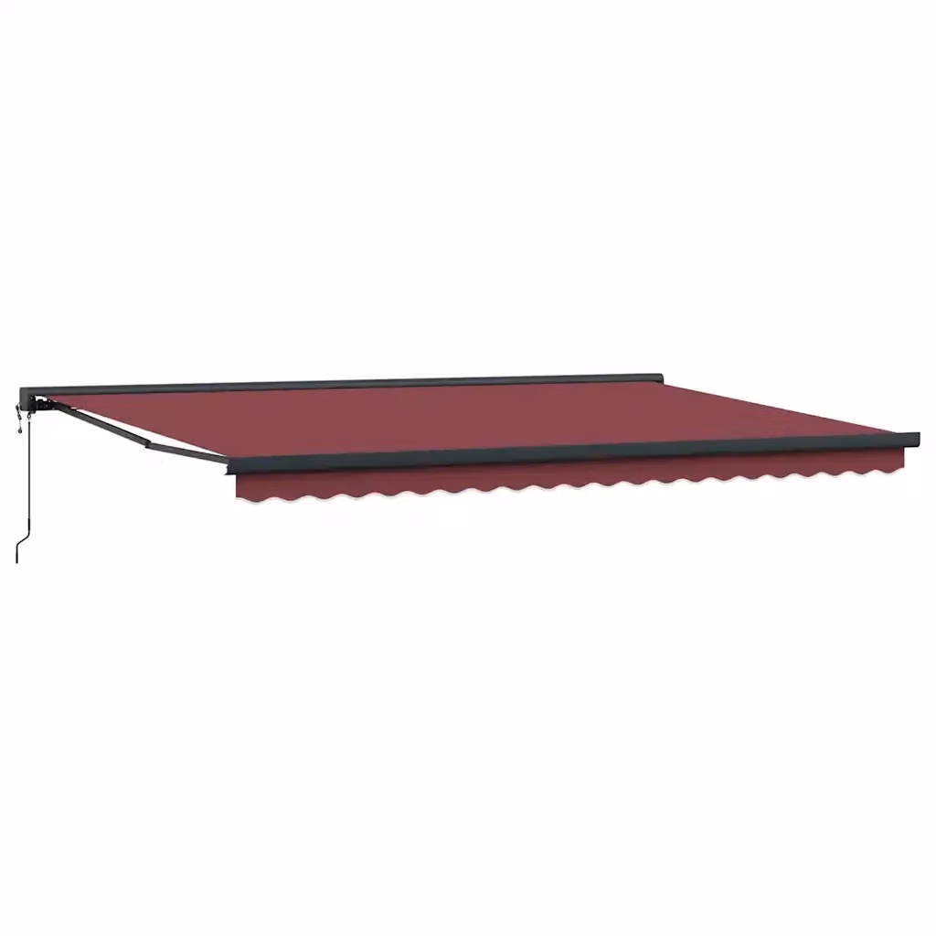 Tenda da Sole Retrattile Automatica con Motore vidaxl in Alluminio e Poliestere, Colore Antracite o Rosso, L: 500 cm, P: 300 cm – 2
