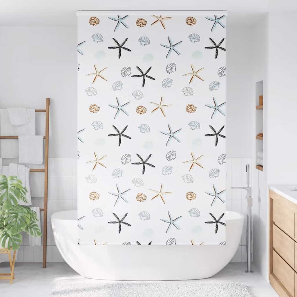 Tenda a Rullo Doccia con Cassonetto 120x240cm Larghezza Tessuto