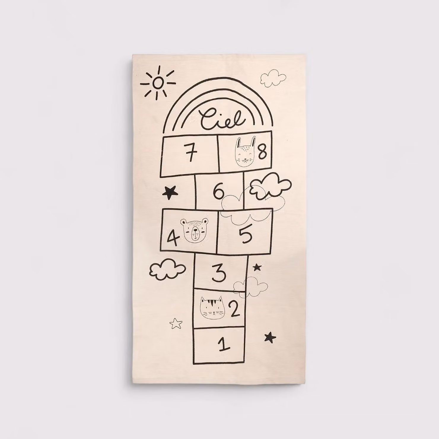 Lofofora - Tappeto per bambini con gioco campana 80x150 cm