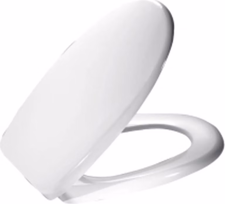 MKW Sedile WC senza coperchio, con cerniera metallica, Euro 3000 Plus, bianco, 1 pz.