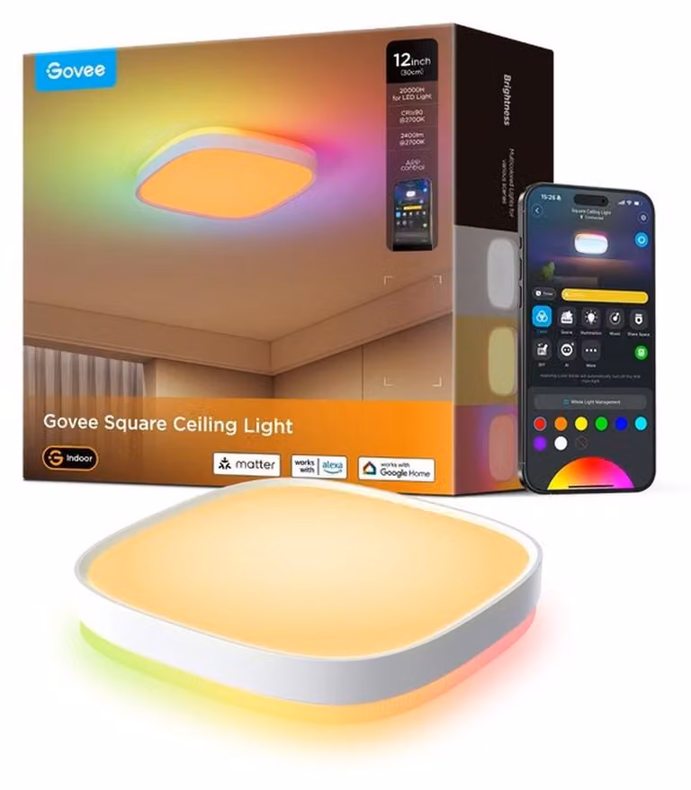 Govee lampada da soffitto RGBIC Smart per soggiorno cucina corridoio, 30cm