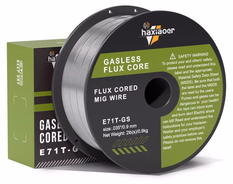 0,9 mm, 1 kg, filo di saldatura MIG - D100, 1 rotolo di filo di saldatura autoproteggente per saldatrici MIG/MAG FLUX, tipo E71T-GS